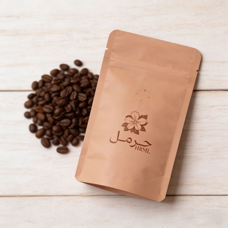 Artistic Custom Illustrated Coffee Bag with Valve - EVIBAGS